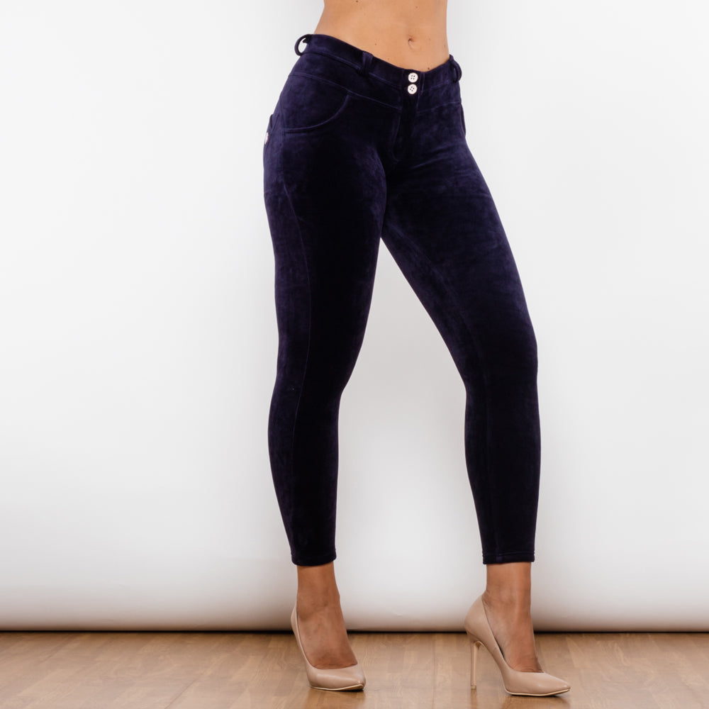 Purple Orchid Chenille Middle Waist Lifting Leggings Melody Wear™️