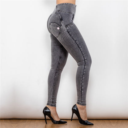 High Waist Dark Thread Grey Jeans Melody Wear™️