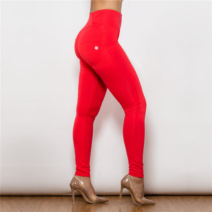 High Waist Red Knitted Leggings Melody Wear™️