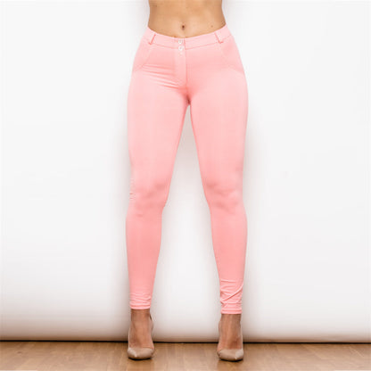Middle Waist Pink Knitted Leggings Melody Wear™️