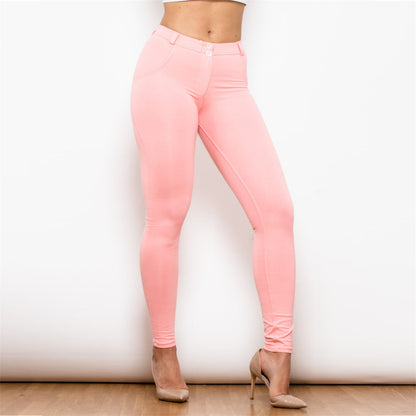 Middle Waist Pink Knitted Leggings Melody Wear™️