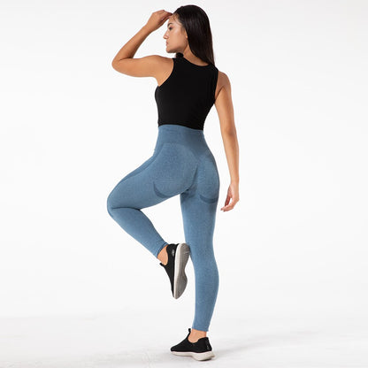 Yoga Leggings Women Gym Pants Seamless Solid Sports Leggings High Waist Push Up Leggings Running Tights Gym Melody Wear™️
